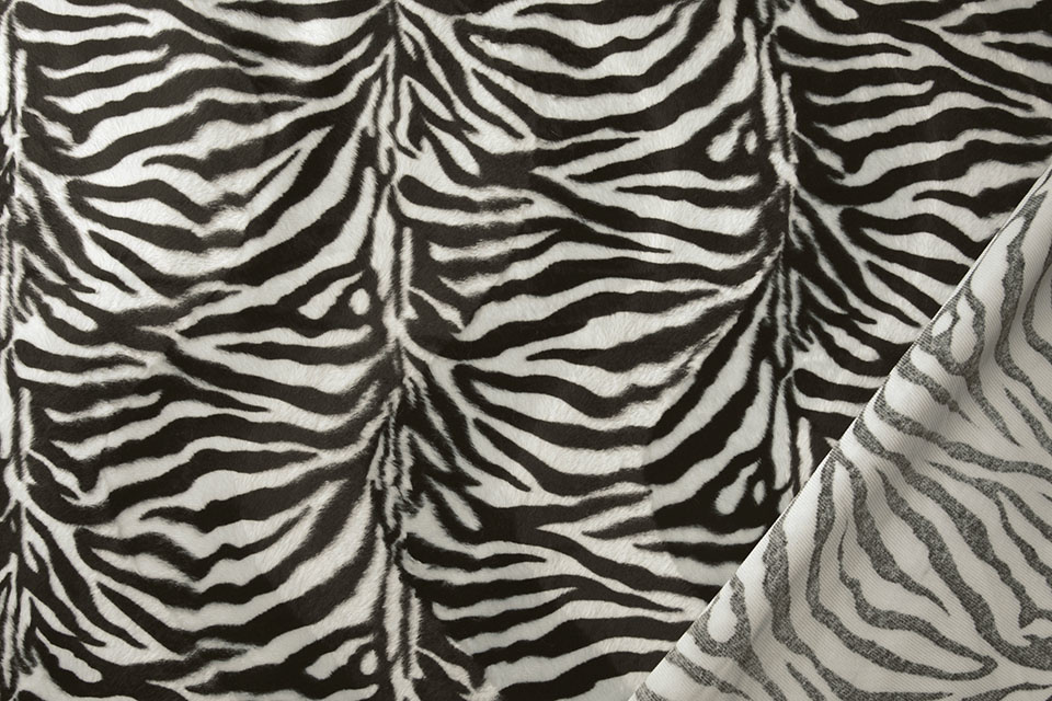 Velboa Zebraprint Klein