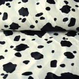 Velboa Cowprint Black Off-White