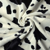Velboa Cowprint Black Off-White