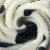 Velboa Cowprint Black Off-White