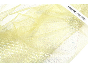 Lurex op Tule Brilo Citroen Geel