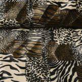 Velboa Patchwork Dierenprint