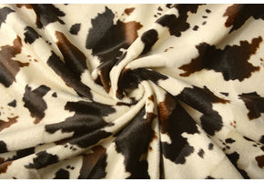 Velboa Koeienprint Bruin