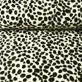 Velboa Dalmatier Off-White-Zwart