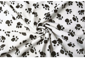 Velboa Dog Paws White