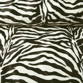 Velboa Zebraprint Large Black Off-White