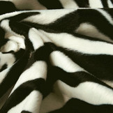 Velboa Zebraprint Groot Zwart Off-White