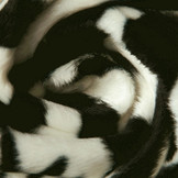 Velboa Zebraprint Groot Zwart Off-White