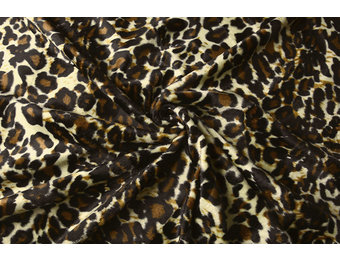 Velboa Dunkel Medium Pantherdruck