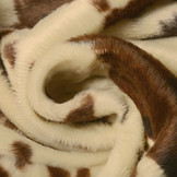 Velboa Indiaanse Paarden Print Bruin