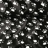 Velboa Dogprint Paws Black