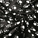 Velboa Dogprint Paws Black