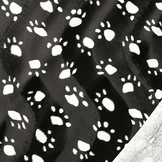 Velboa Dogprint Paws Black