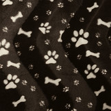 Velboa Dog Paws with Bone Brown