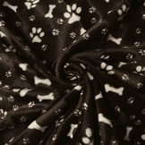 Velboa Dog Paws with Bone Brown