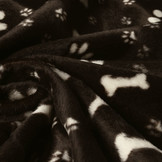 Velboa Dog Paws with Bone Brown