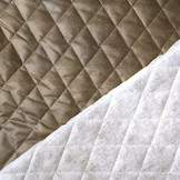 Gewatteerde Alcantara Suede Taupe