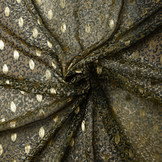 Chiffon Foil Mini Leopard Army Green