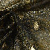 Chiffon Foil Mini Leopard Army Grün