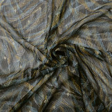 Chiffon Foil Scratches Black