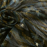 Chiffon Foil Scratches Black