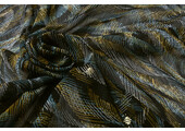 Chiffon Foil Scratches Black