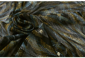 Chiffon Foil Scratches Schwarz