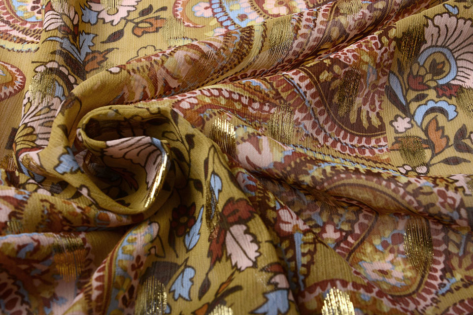 Chiffon Foil Topeng Ocher