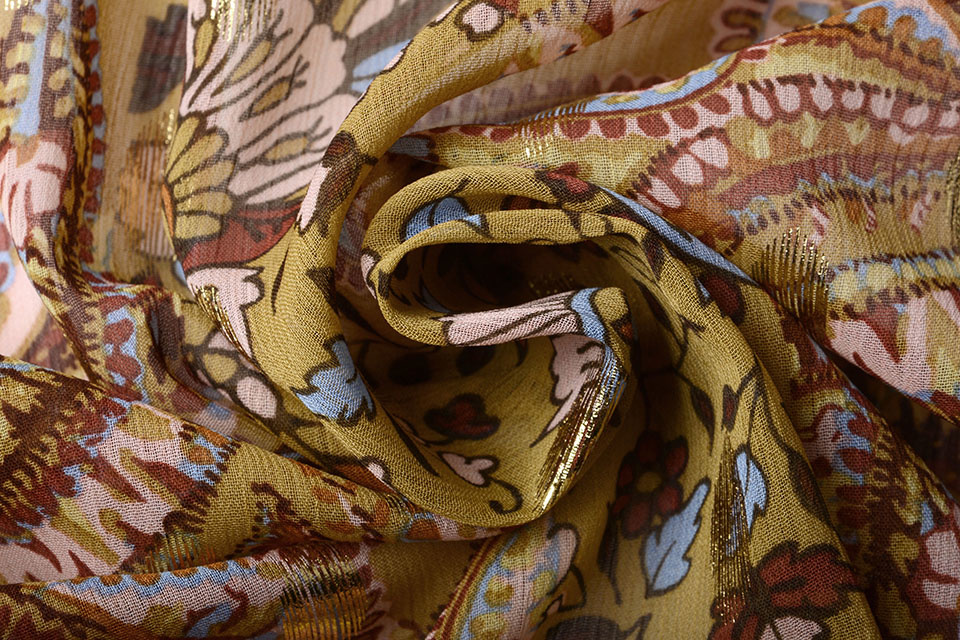 Chiffon Foil Topeng Ocher