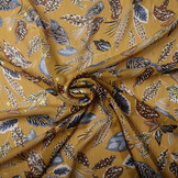 Chiffon Foil Bladeren Donker Oker