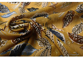 Chiffon Foil Blätter Dunkel Ocker