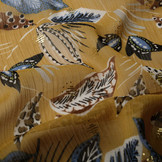 Chiffon Foil Blätter Dunkel Ocker