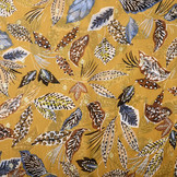 Chiffon Foil Leaves Dark Ocher