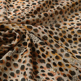 Chiffon Foil Panther Swipes Beige