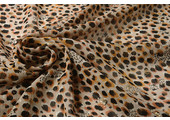 Chiffon Foil Panther Swipes Beige