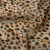 Chiffon Foil Panther Swipes Beige
