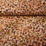 Chiffon Foil Blobs Orange Red