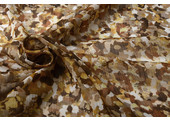 Chiffon Foil Blobs Mocha Brown