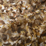 Chiffon Foil Blobs Mocha Brown