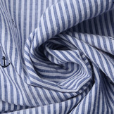 Seersucker  Stripes Anchor Red Black