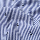 Seersucker Stripes Anchor Black