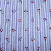 Seersucker Streifen Blumen Rot