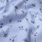 Seersucker Strepen Blaasbloem Baby Blauw