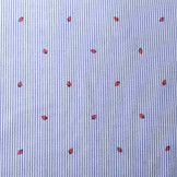 Seersucker Streifen Erdbeere