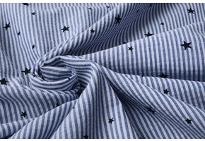 Seersucker Stripes with Stars