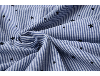 Seersucker Strepen met Sterren