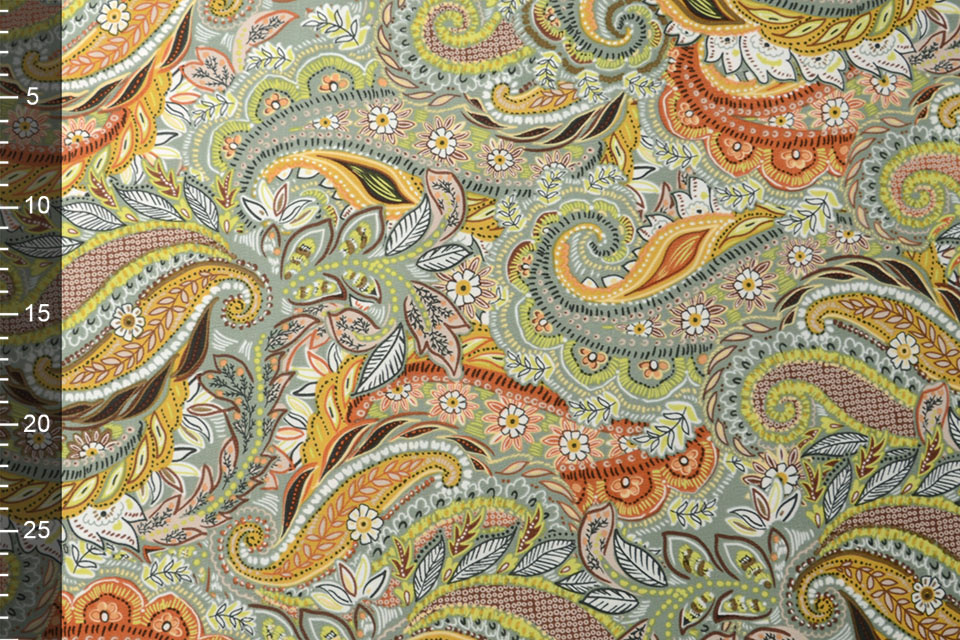 Crinkle Krepp Paisley Folklore