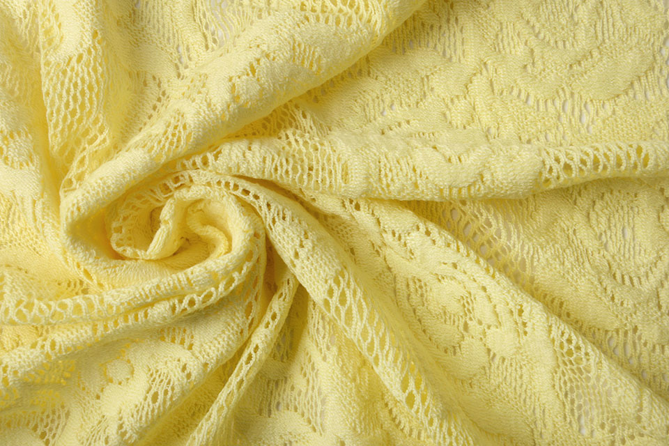 Yellow lace fabric - Lace To Love