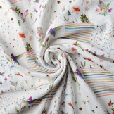 Double Gauze Fabric Patchwork Colibrie