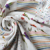 Double Gauze Fabric Patchwork Colibrie